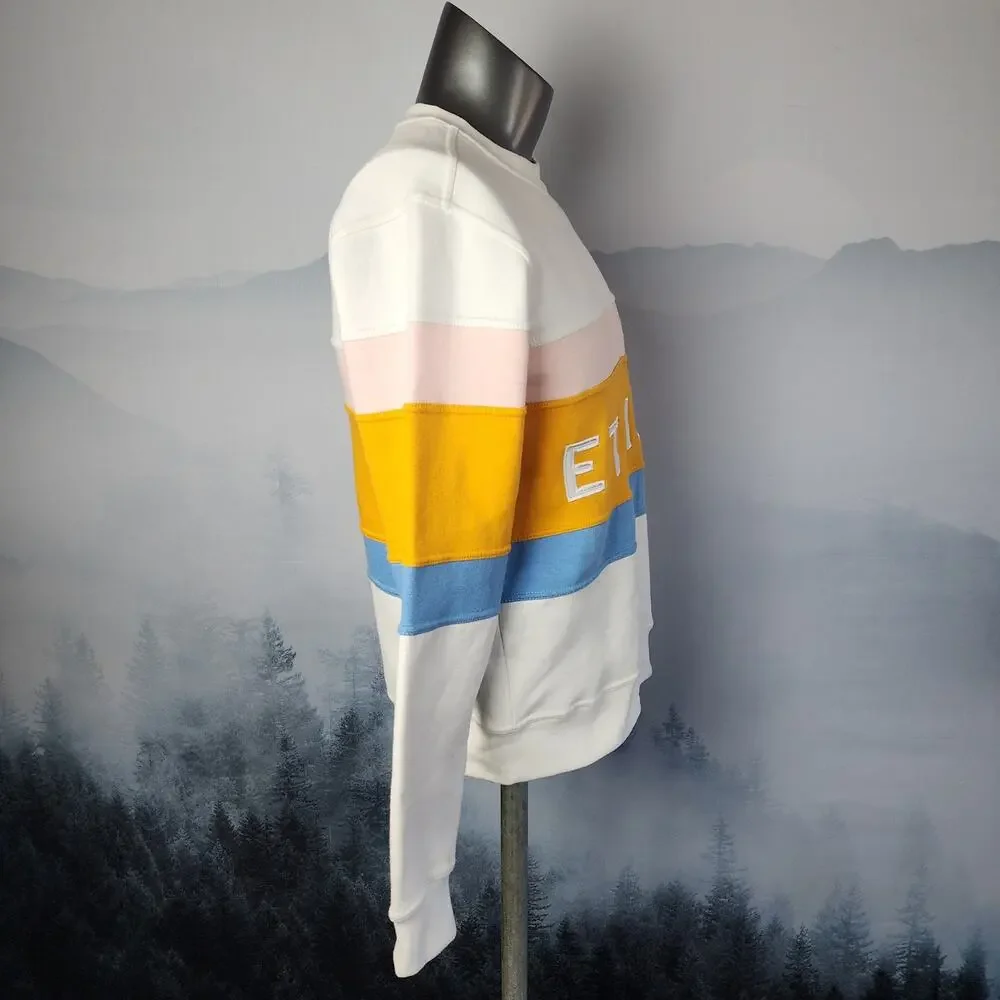 Ethik Color Block Crew Neck Sweatshirt | Men's Small
